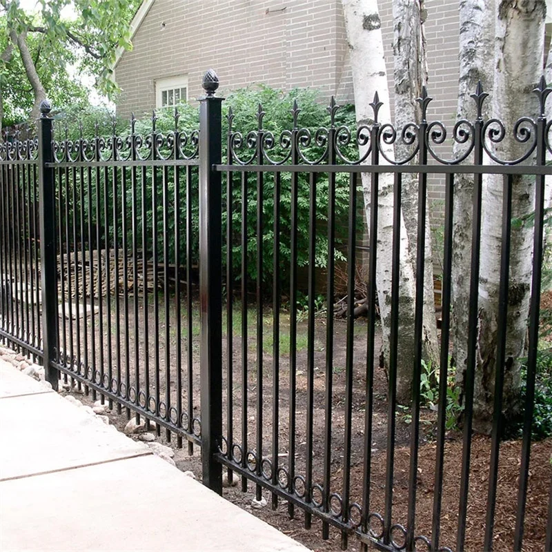 Simple style  wrought iron window fence corner iron fence decoration