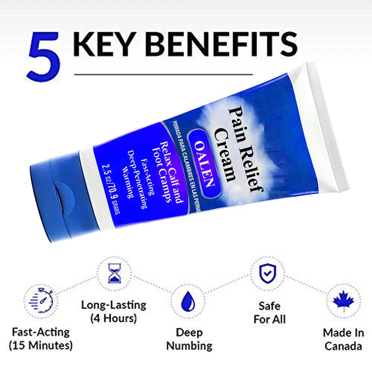 
Private Label Natural Fast Acting Extract Pain Relief Cream For Knee Muscle Feet Pains Cream 