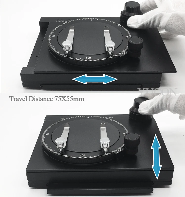 XY movable microscope mechanical stage, mechanical stage microscope