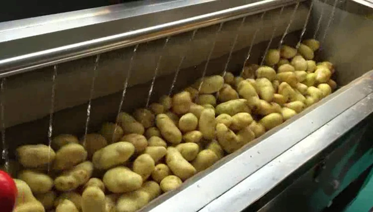 100kg/h Semi-automatic Potato Chips Production Line In Snack Machines ...