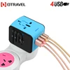 Universal Travel Adapter AC Power Plug US EU UK AU USB travel socket non-grounding World Power adapter for gift & event