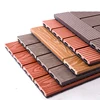 interlock waterproof outdoor decking tile 300*300mm DIY wpc tiles 3D embossing tile