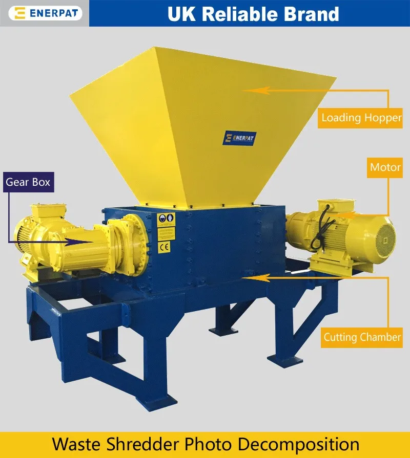 Steel Drum Industrial Metal Shredder For Sale And Plastic Tubes