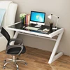 Modern design study glass office desk Organizer White Standing Office Desk Screen Partition desk office