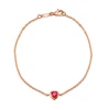 18k gold ruby heart bangkok gold jewelry wholesale red bracelet