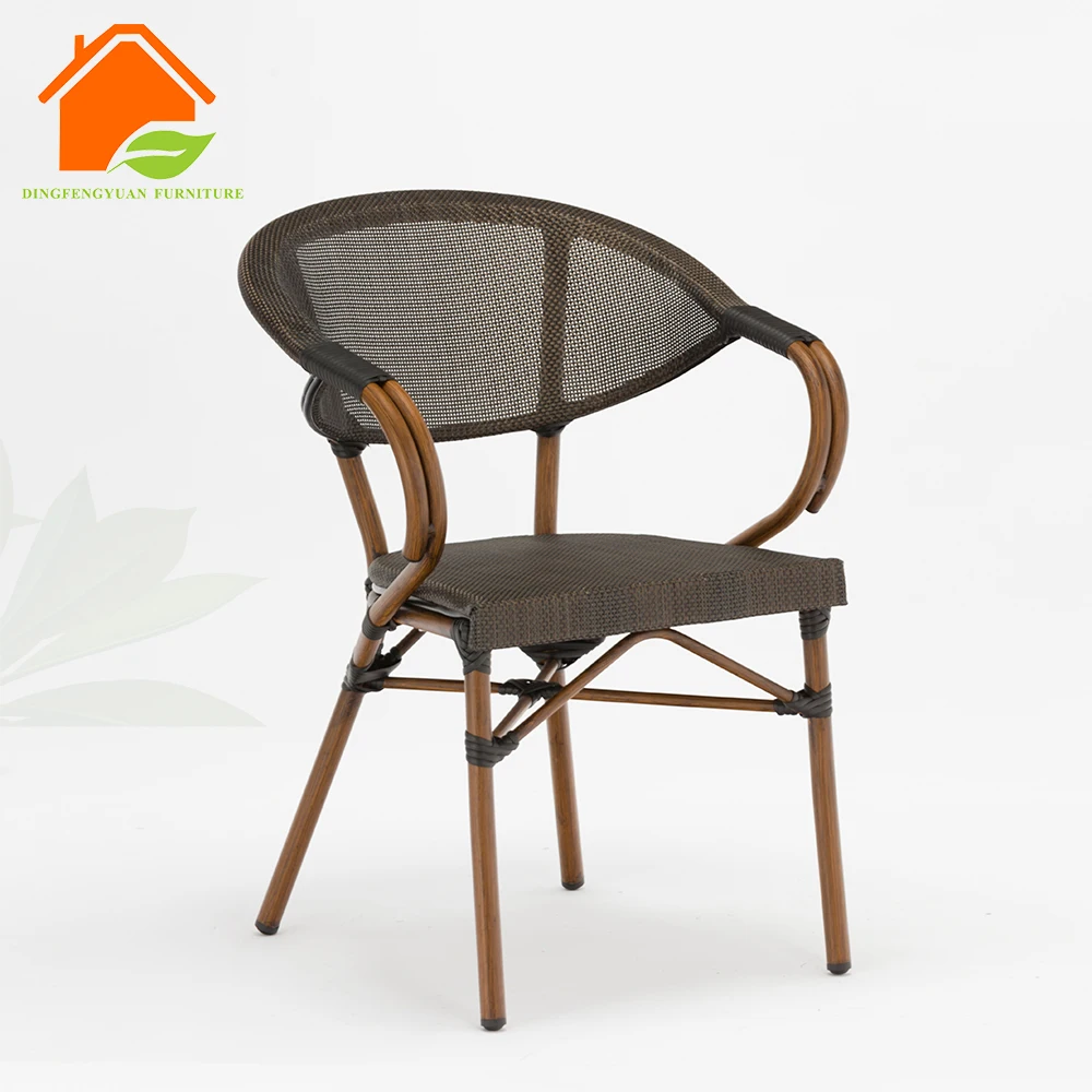 Patio Silla Restaurante De Mimbre De Ratán Salón Al Aire Libre Sillón