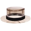 2018 outdoor new design shiny plastic waterproof PVC women rain bucket hat