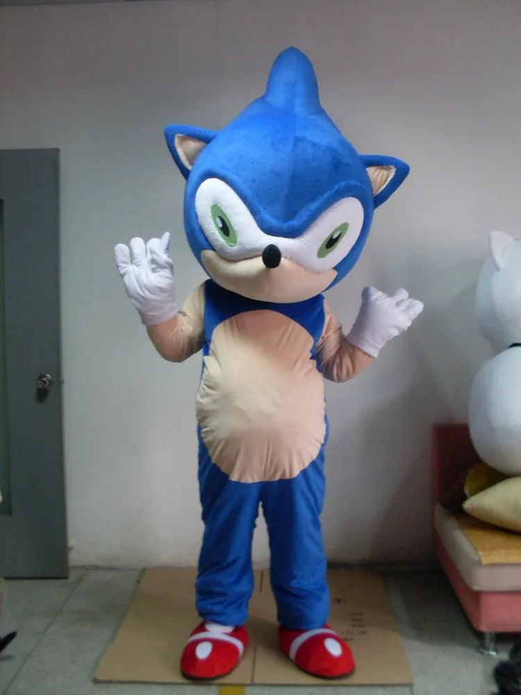 Hedgehog Blue Sonic Animal Mascot Costume Advertising Plush Costume ...