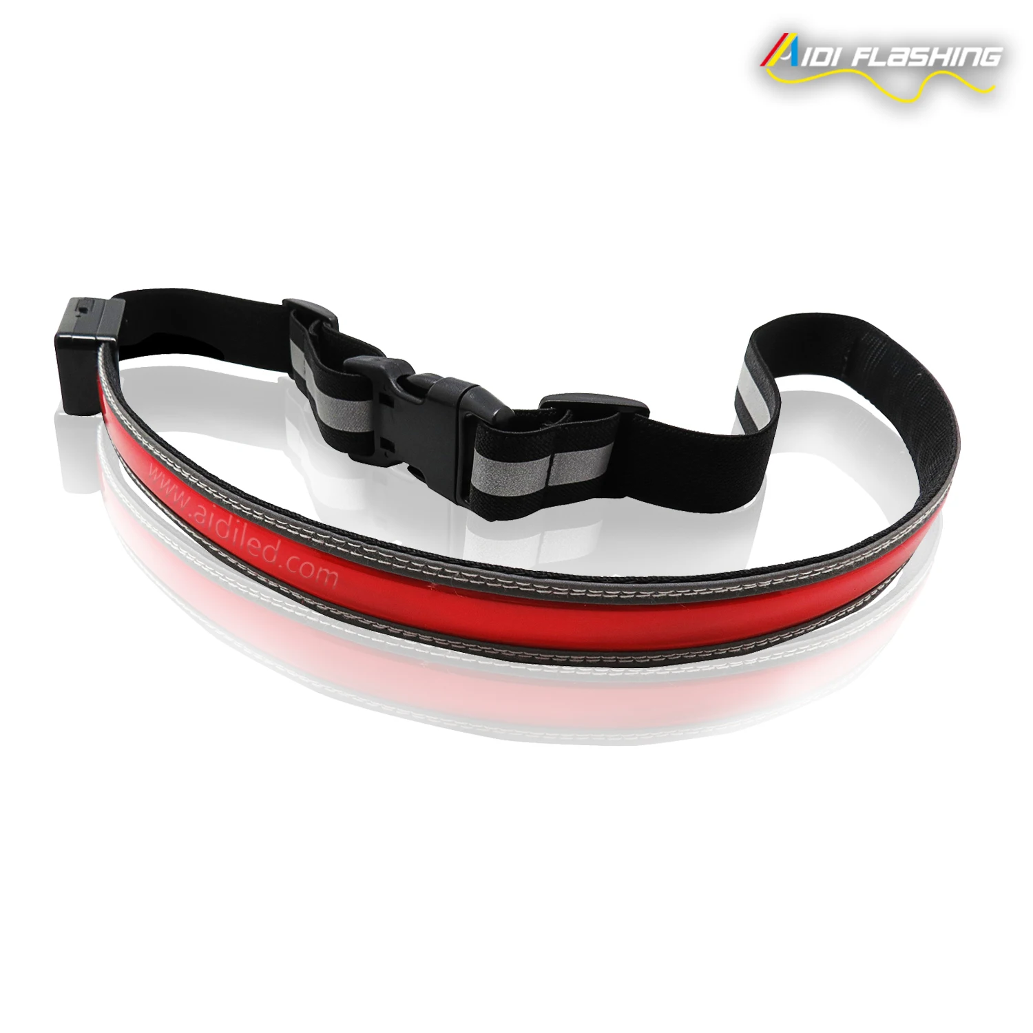 Factory direct sale OEM custom running waist belt  LED lighted waist bag