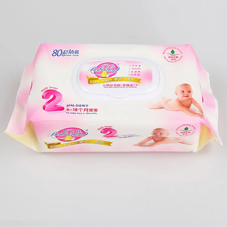 
Non Alcohol Cleaning Baby Wet Wipes Organic 