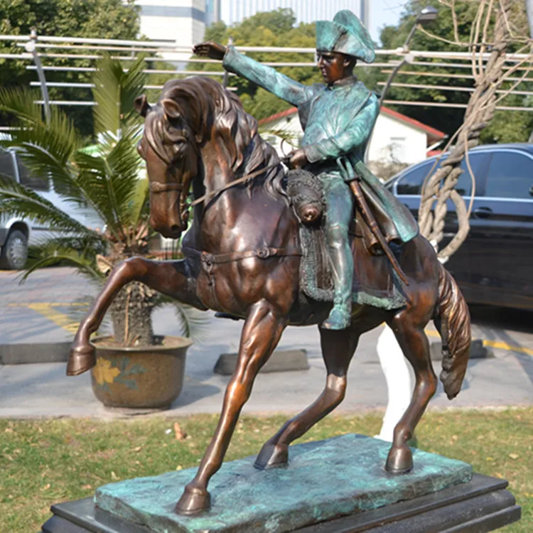 Hot Famous Br Napoleon Riding Horse Statue For Home Dzj 7747 Jpg