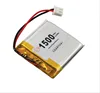 3.7V Lipo Lithium Rechargeable 674040 654040 1500mah li polymer battery for leaning machine digital products