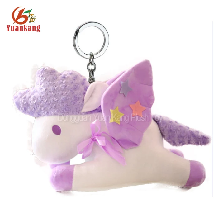 unicorn plush keychain