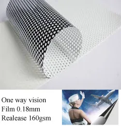 PV1615 Self Adhesive One Way Vision Vinyl Window Film For Outdoor Indoor Media