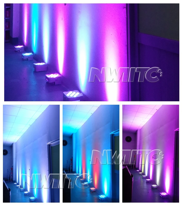 L-114 Wash Lighting 9x18w 6in1 Flat Dmx Wireless Battery Powered Led Par Stage Lights