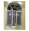 Thermal Insulated Aluminium Casement Window Aluminum Arc windows With Lock Handle For Living Room