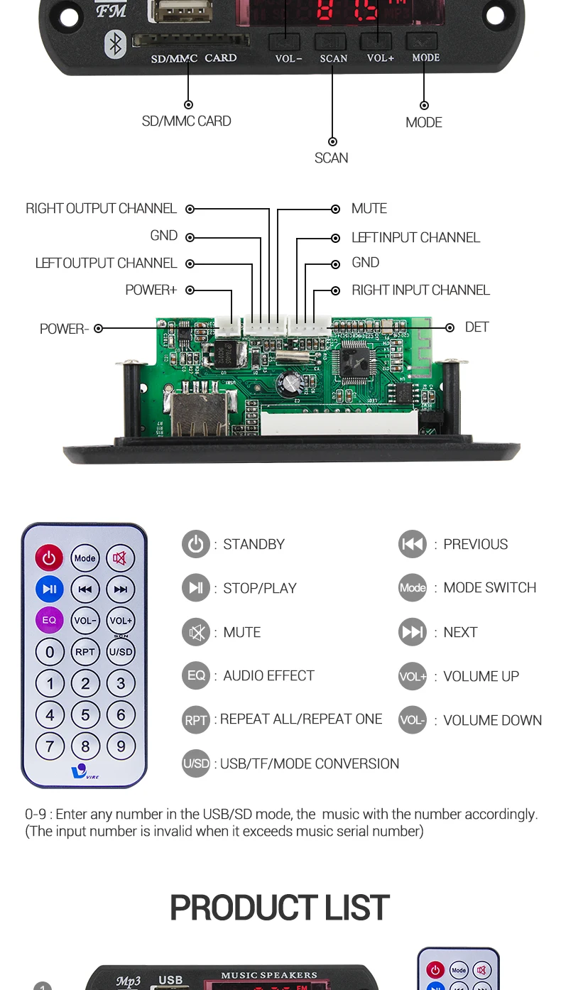 плата usb , mp3, fm