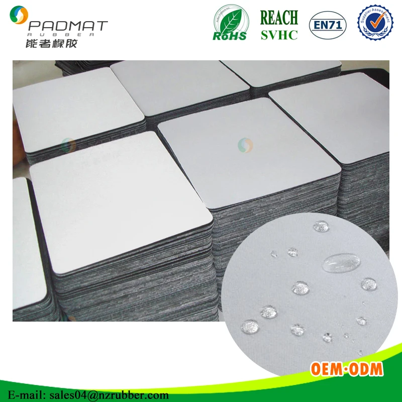 

Wholesales waterproof blank sublimation mouse pad/blank rubber mouse pad