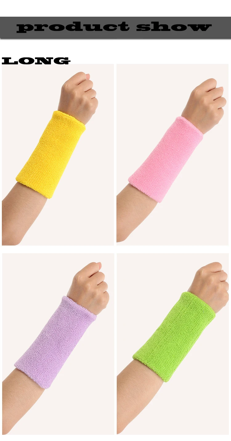 Cotton Sport Towel wrist sweatband hand band for gym badminton tennis sweat wrist support brace Sleeve