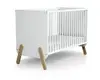 New born baby nursery european style wooden baby cot