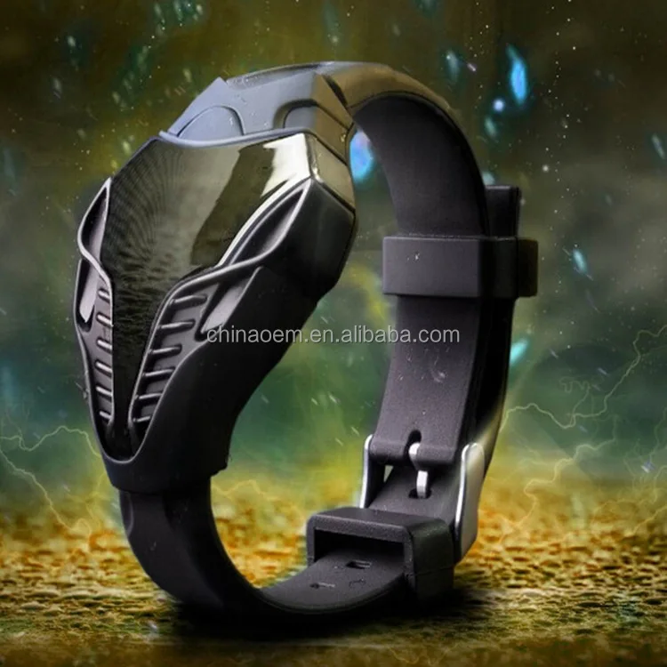 

Hot selling custom Fashion LED Snakehead Shape Originality Personality wrist watches digital wrist watch