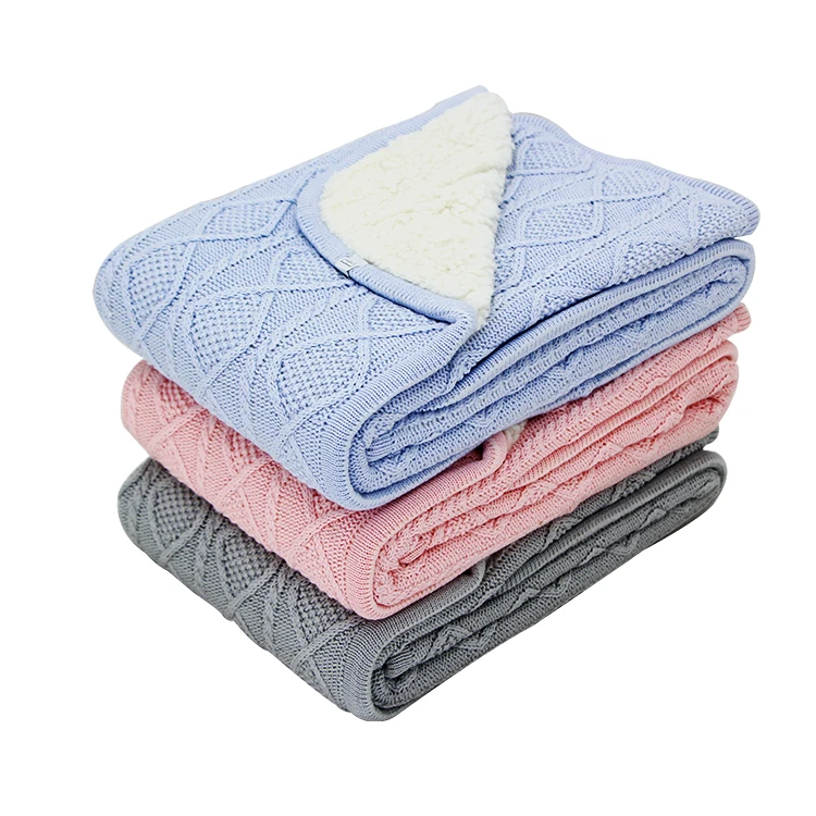 High Quality 100 Organic Cotton Mink Warm Knit Baby Blanket Buy