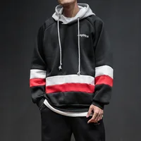 

Blank Fashion Warm Wear Autumn Casual Hooded Black Hoodie