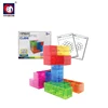 Hot selling kids intelligent 3x3 plastic 3d puzzle cube for sale