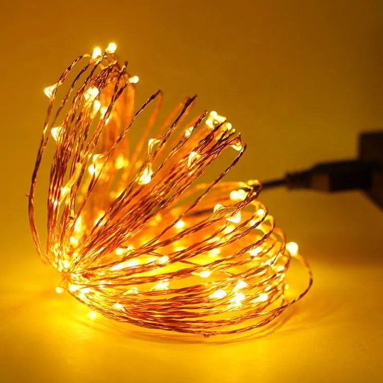 

Free Shipping Hot sale Christmas Holiday decoration 100leds 10m Orange Pink colorful underwater LED feit electric string lights