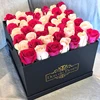 Custom Empty Roses Gift Packaging Square Shape Hat Flower Box