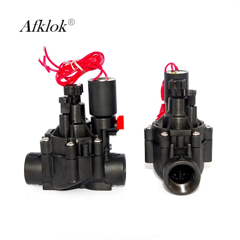 Water Media AC24V Sprinkler Solenoid Valve 3/4" Nylon Plastic