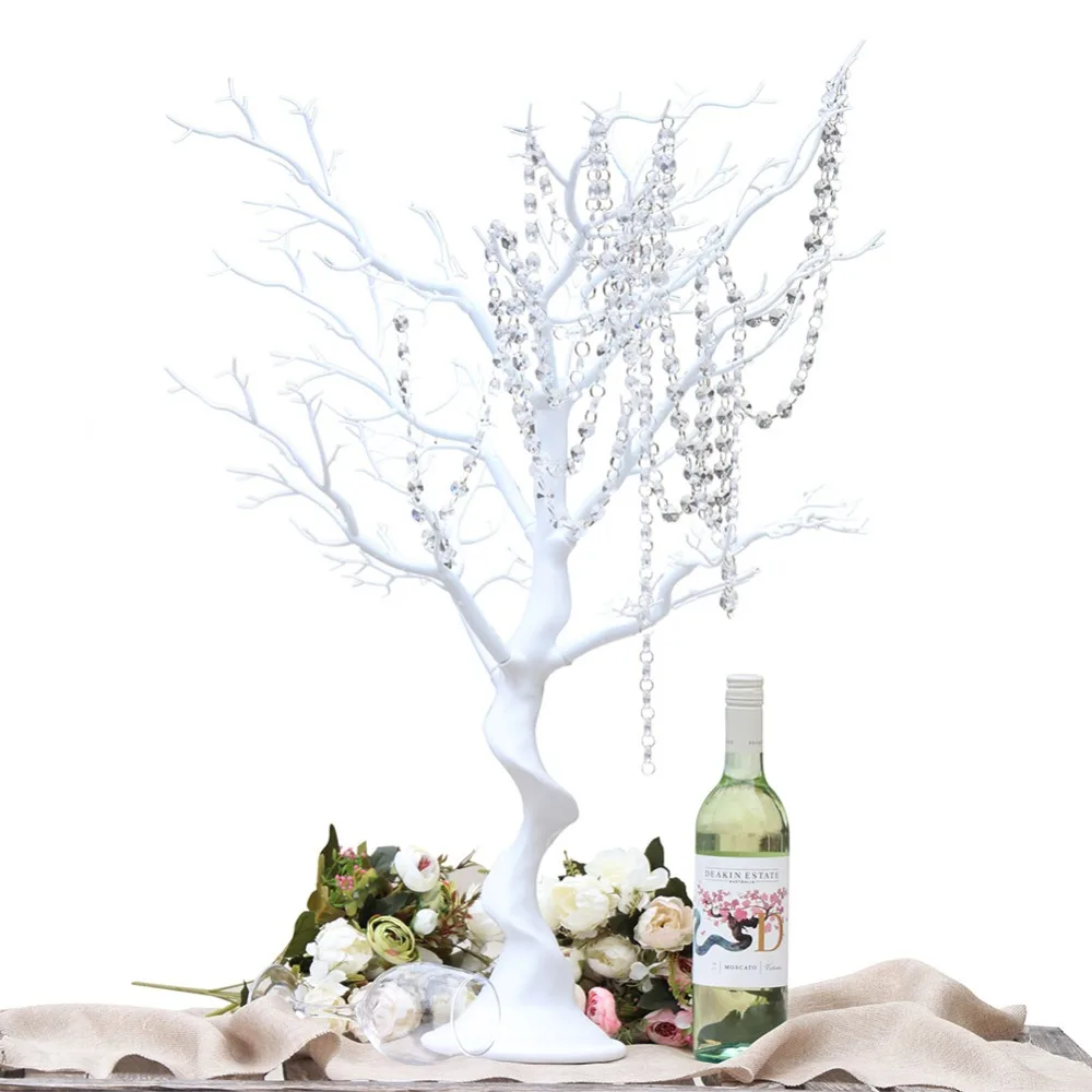 

Artificial wedding table plastic tree centerpieces for wedding decoration, White