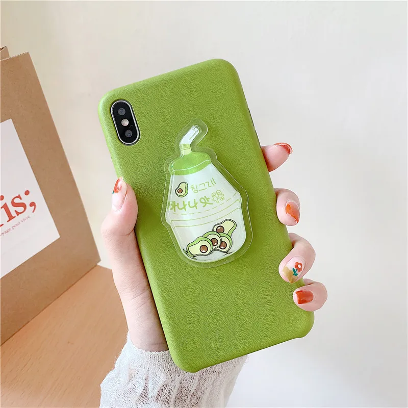 3D Cute Liquid Squeezing Avocado Case For iPhone 8 Plus XS MAX 3D Cute Liquid Squeezing Avocado Case For iPhone 8 Plus XS MAX