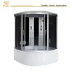 Luxury bathroom design walk in tub shower combo glass sliding door computer control steam and massage shower cabin