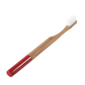 China Eco-friendly 100% Organic Soft bamboo toothbrush