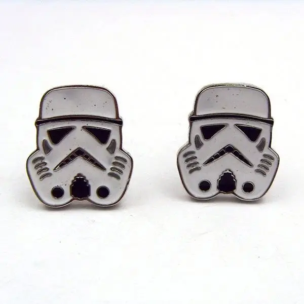 

Fashion Stormtrooper White Silver Shirt Cufflinks