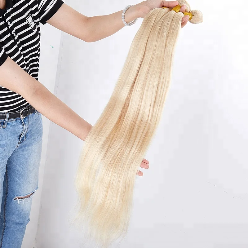 

bundle straight hair blonde 613 raw indian temple remy hair weave