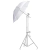 Promotional cheap photography studio reflected light polyester white photo umbrella without handle