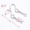 Ivoduff Spinning Swivel Clip Hanging S Hooks Wind Spinner Rotate Spiral Tail Crystal Twister Display Hanger Hook