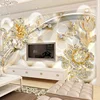 Haixing 2019 new products 3d mural wallpaper modern luxury custom for home decoration