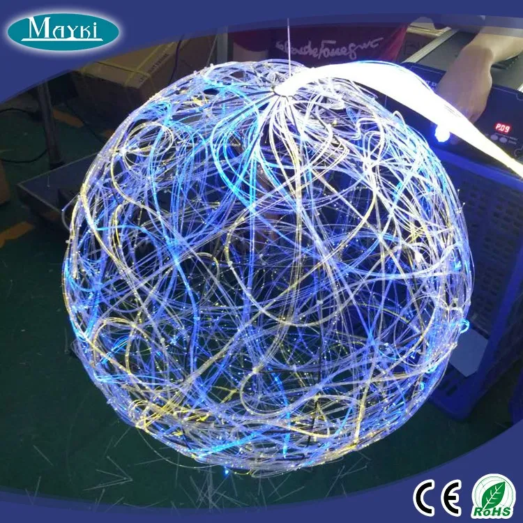 Amazing! Beautiful Crystal Fiber Optic Light Ball For Night Club