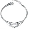 Perfect Quality Love Heart Open Adjustable Bracelet Bangle For Women