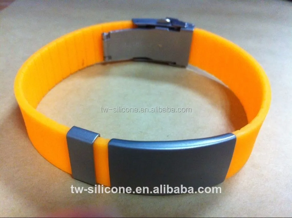 silicone id bracelet 