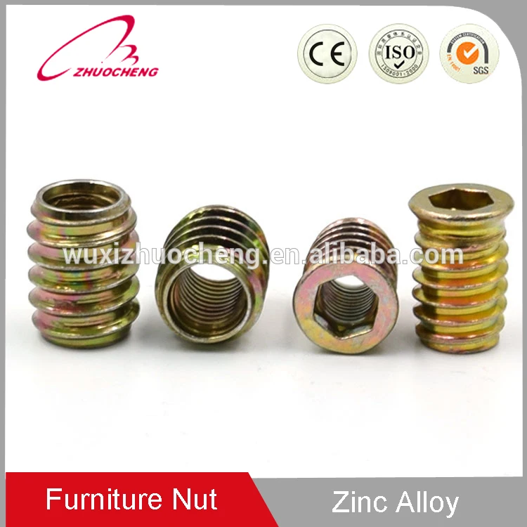 Bottom Price M8 Double Thread Self Tapping Nuts Insert For Plastic