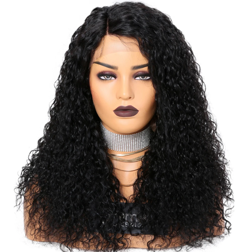 

250% Density Lace Wig Loose Curly Indian Remy Human Hair Wig