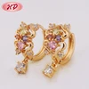 18K Gold Plated Jewelry Factory Fancy Design Light Weight Gold Earring