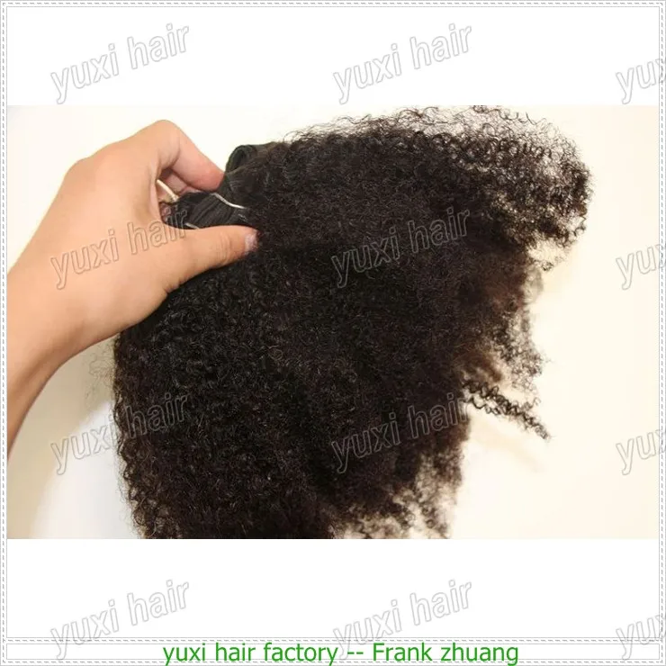 Most Soft Real Virgin Tight Afro Kinky 4c Curly Human Hair Weave