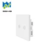 waterproof 110v wi fi rf remote control wireless batteryless touch glass light switch
