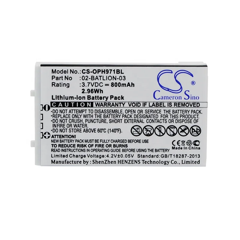 OPL-9728 AKKU BATTERIE 800mAh für OPTICON OPL-9725 OPL-9727