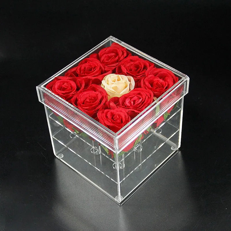 Transparent Wholesale Acrylic Box Flower Box Gift Box With Lid Buy